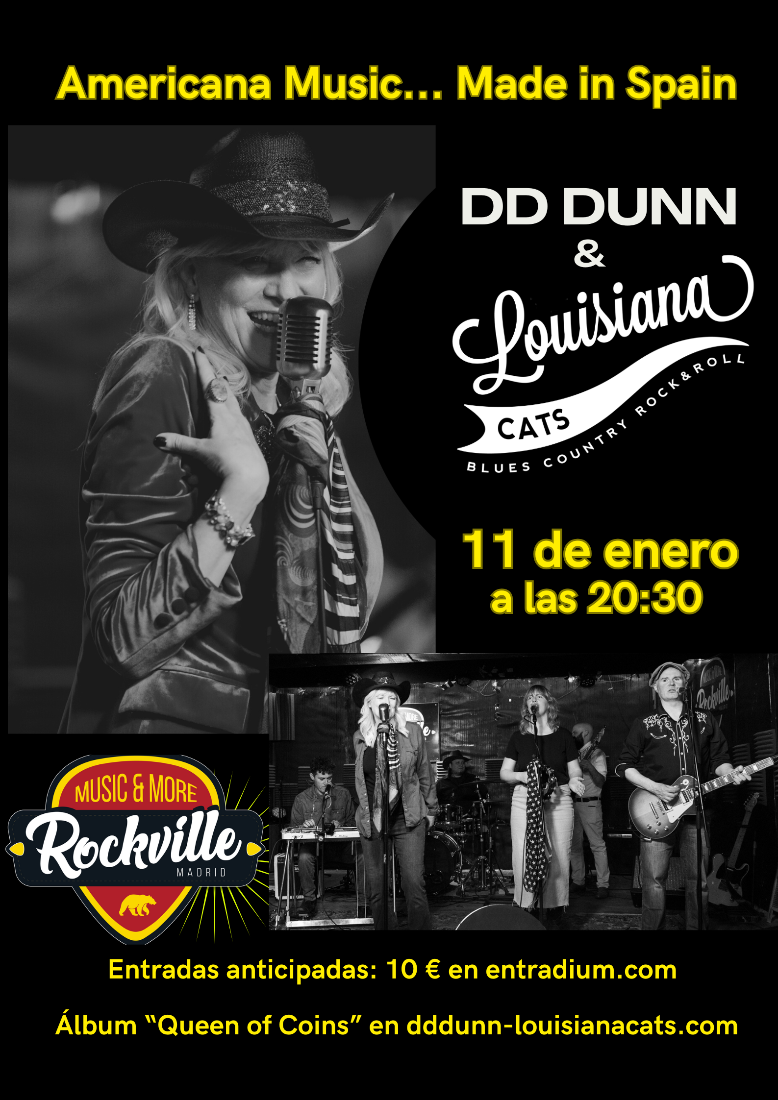 DD Dunn &amp; Louisiana Cats at Sala Rockville, Madrid