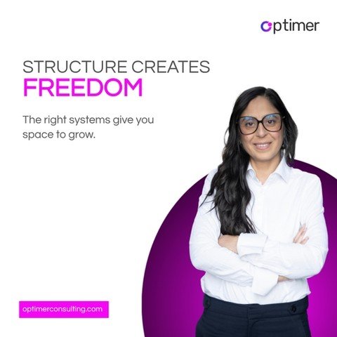 At optimer consulting, we believe freedom doesn&rsquo;t come from working harder, it comes from working smarter. With clean, well-designed processes, your business runs smoother, decisions get easier, and growth feels natural. 

Structure isn&rsquo;t