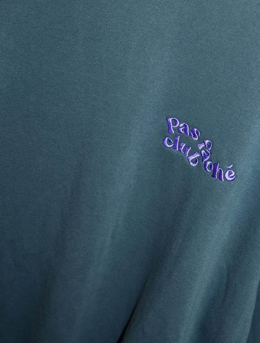 Sweat unisexe brodé upcyclé pas fâché