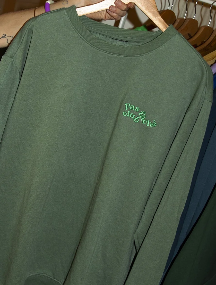 Sweat brodé upcyclé pas fâché