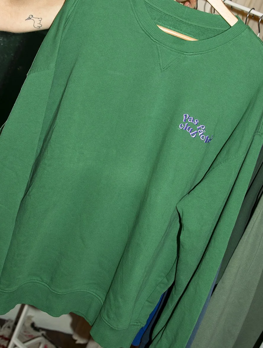 Sweat brodé upcyclé pas fâché