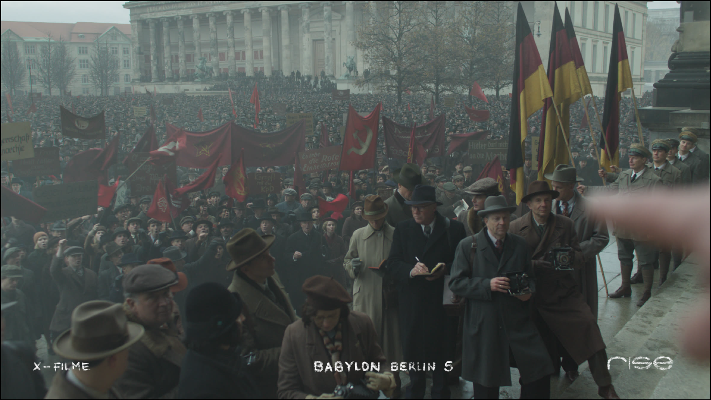 Digital matte painting and 2.5D projection setup.