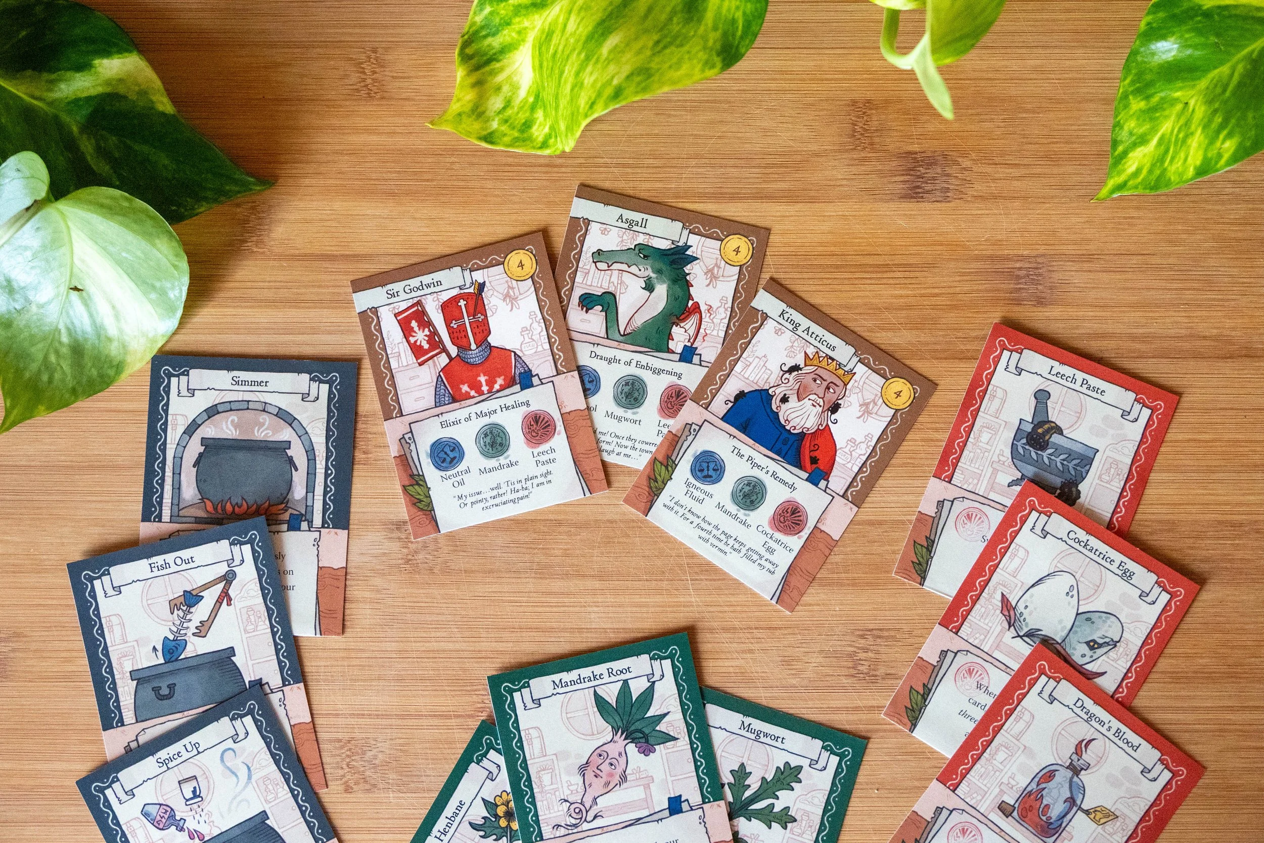 Potions & Peddlers: A potion-making cardgame I designed and illustrated!