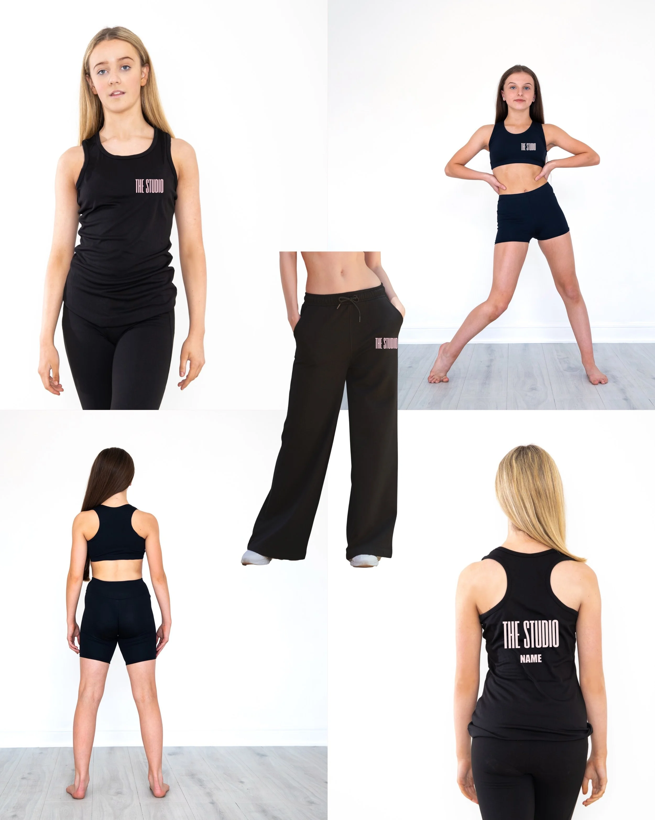 Merch drop 3.0😮&zwj;💨

The Studio branded and personalised wide leg joggers, sports bras and vests!🩷🖤

Order via the link in our bio🌍

#TheStudio #merch #branded #adultdanceschoolwoking #personalised