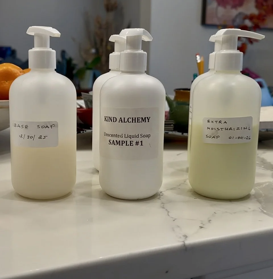 Manufacturer samples of Kynd Alchemy hand soap