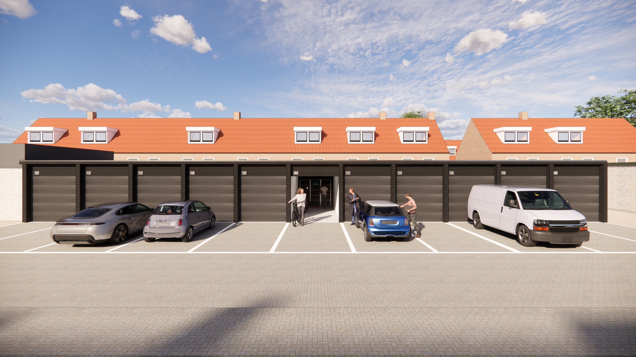 Aankoop opslagruimte, transformatie naar 11 garageboxen - Koningin Wilhelminaweg 212, Gouda