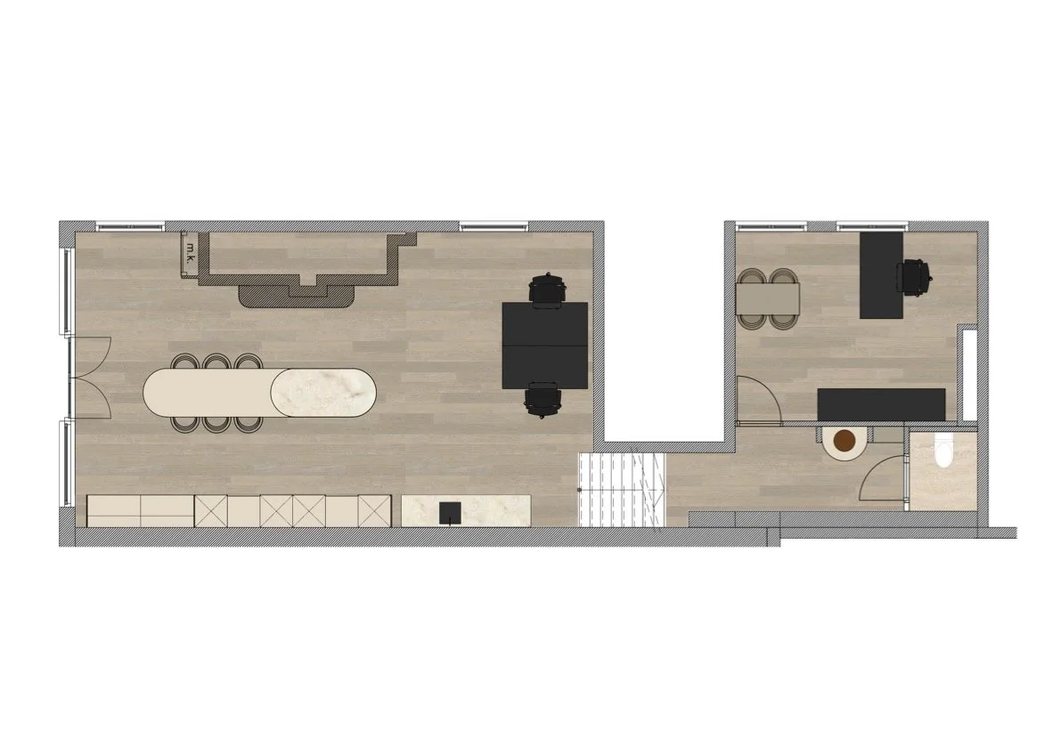Aankoop commerciële ruimte, transformatie naar kantoor en appartement - Westhaven 36, Gouda