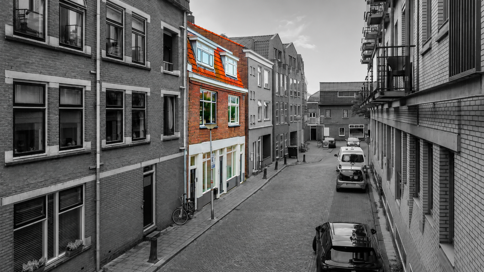 Aankoop winkel- en woonruimte, transformatie naar 4 appartementen - Paradijs 18-20, Gouda
