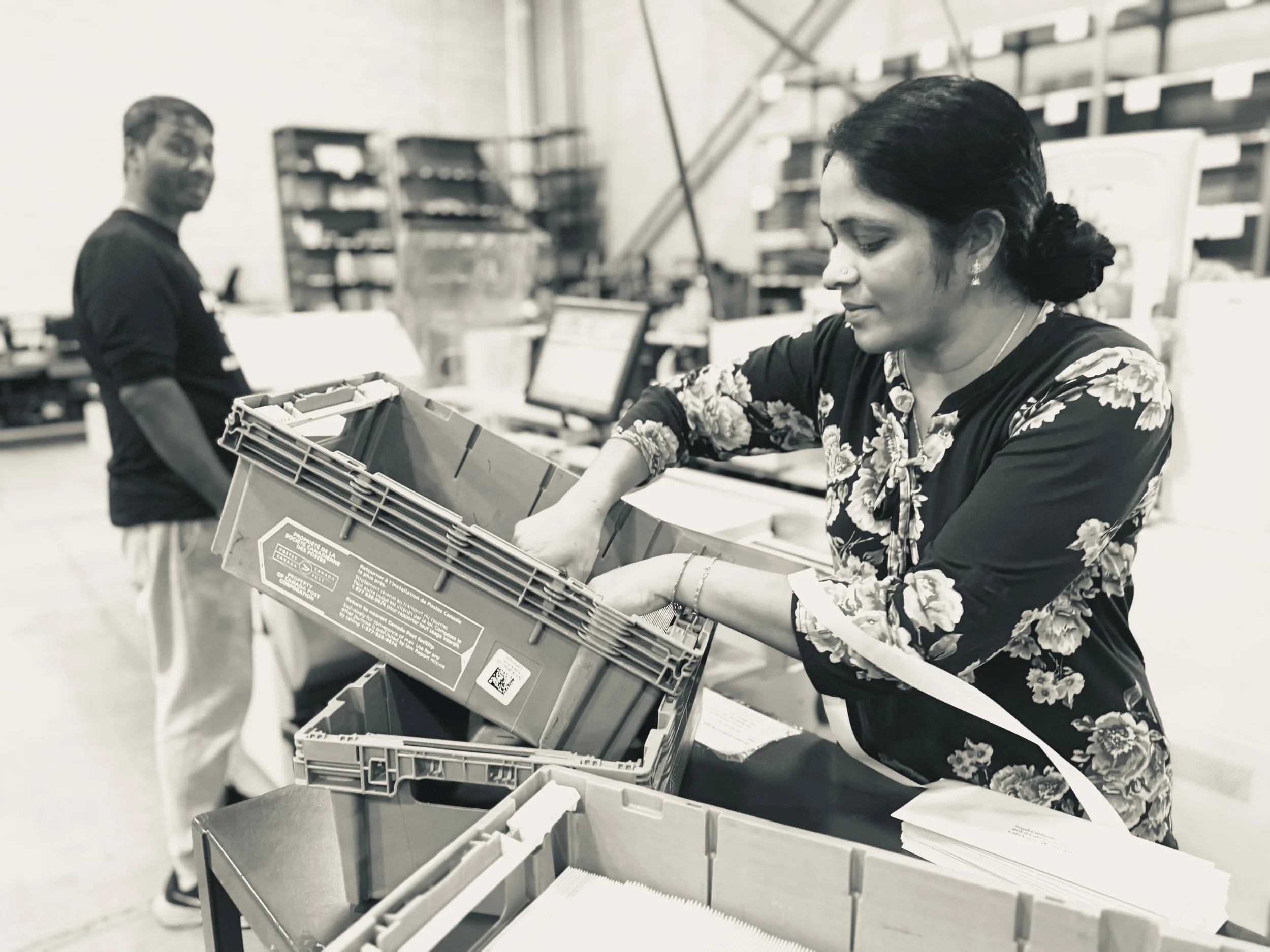 Professional fulfillment services including custom kitting, packaging, order processing and distribution of marketing materials