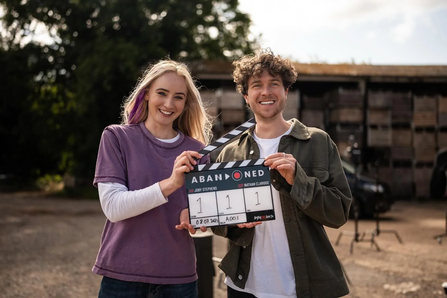 Thats a wrap on Abandoned, it&rsquo;s been a crazy experience. We&rsquo;ve come a long way since this photo was taken&hellip;

A huge shout out to @gracegallagher.mov , @cameronwight5 , @immytaylor_official and our exec producers @sofiedossi and @ash