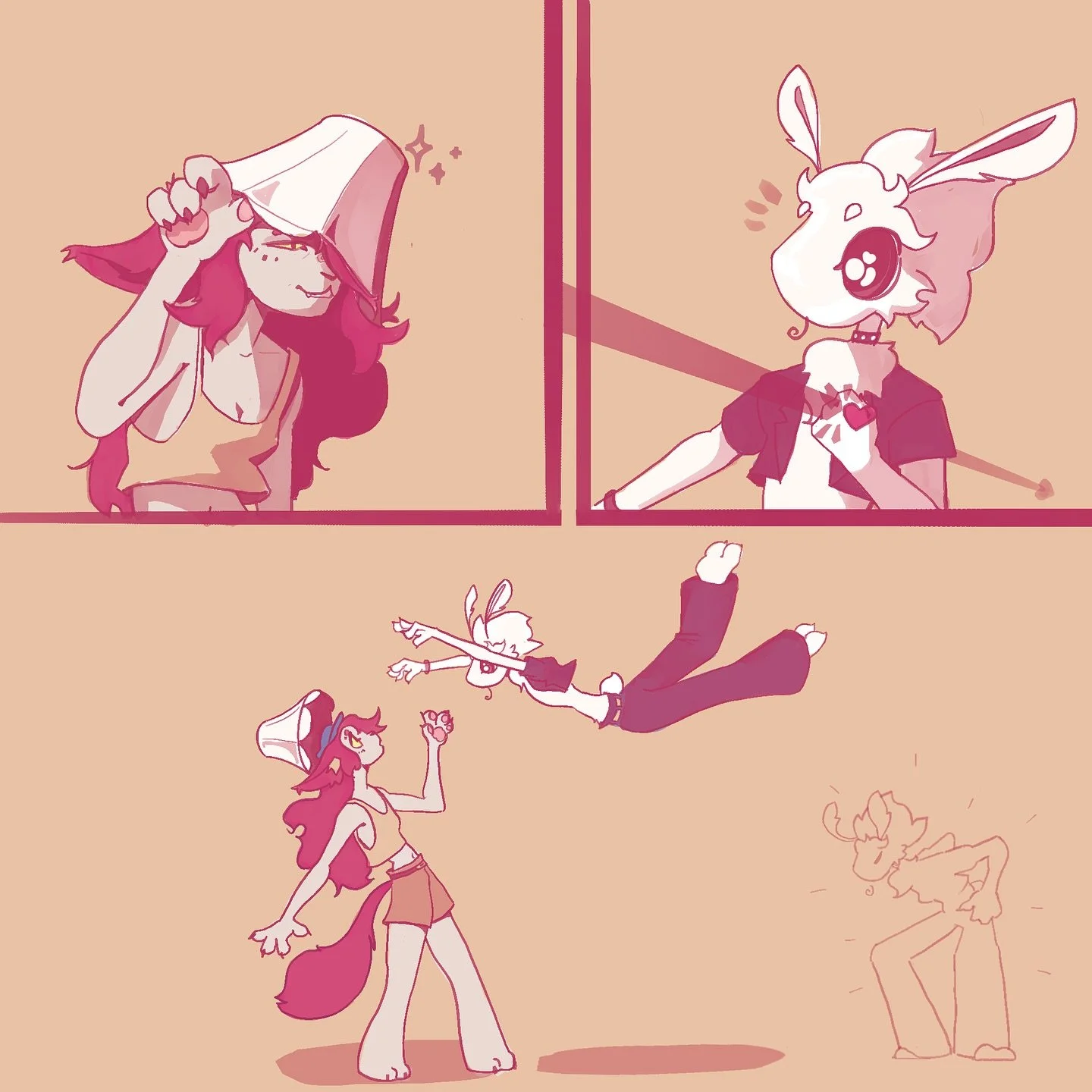 Some fan art for my homie&rsquo;s birthday @akiradoodle.bsky.social‬
Featuring one of my newer OCs too :D

#originalcharacter #fursonaart #digitalart