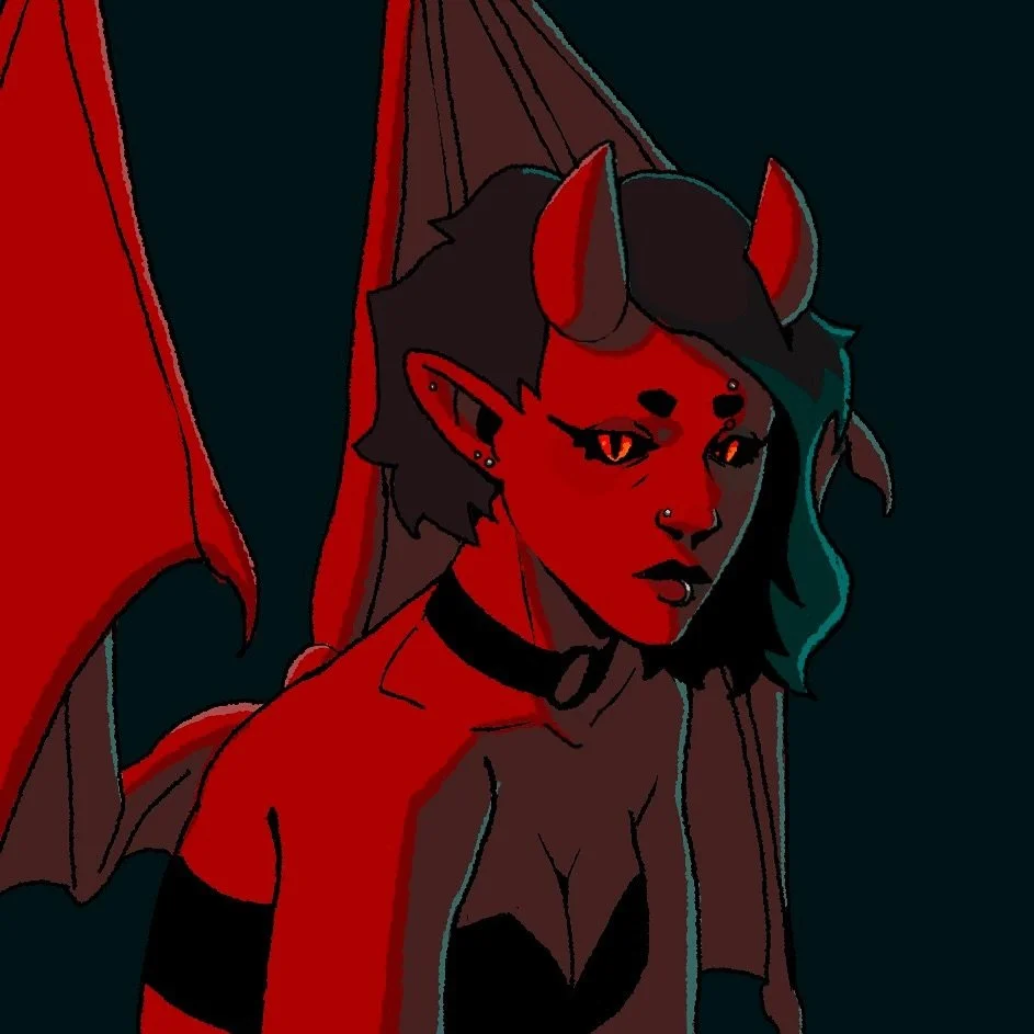 Lilly: when public healthcare failed her, she made a demonic pact. 
-
-
#originalcharacter #demon #digitalart