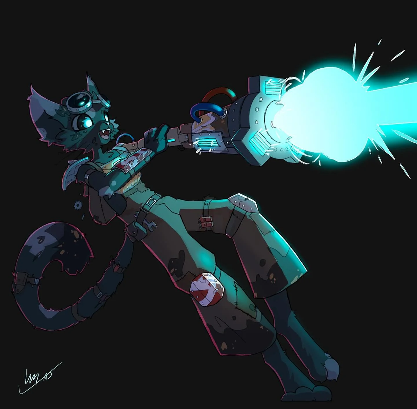 This is Nats! 
He is a friends Dnd character who I had the pleasure of drawing :D

#dndcharacter #characterdesign #digitalart #tabaxi