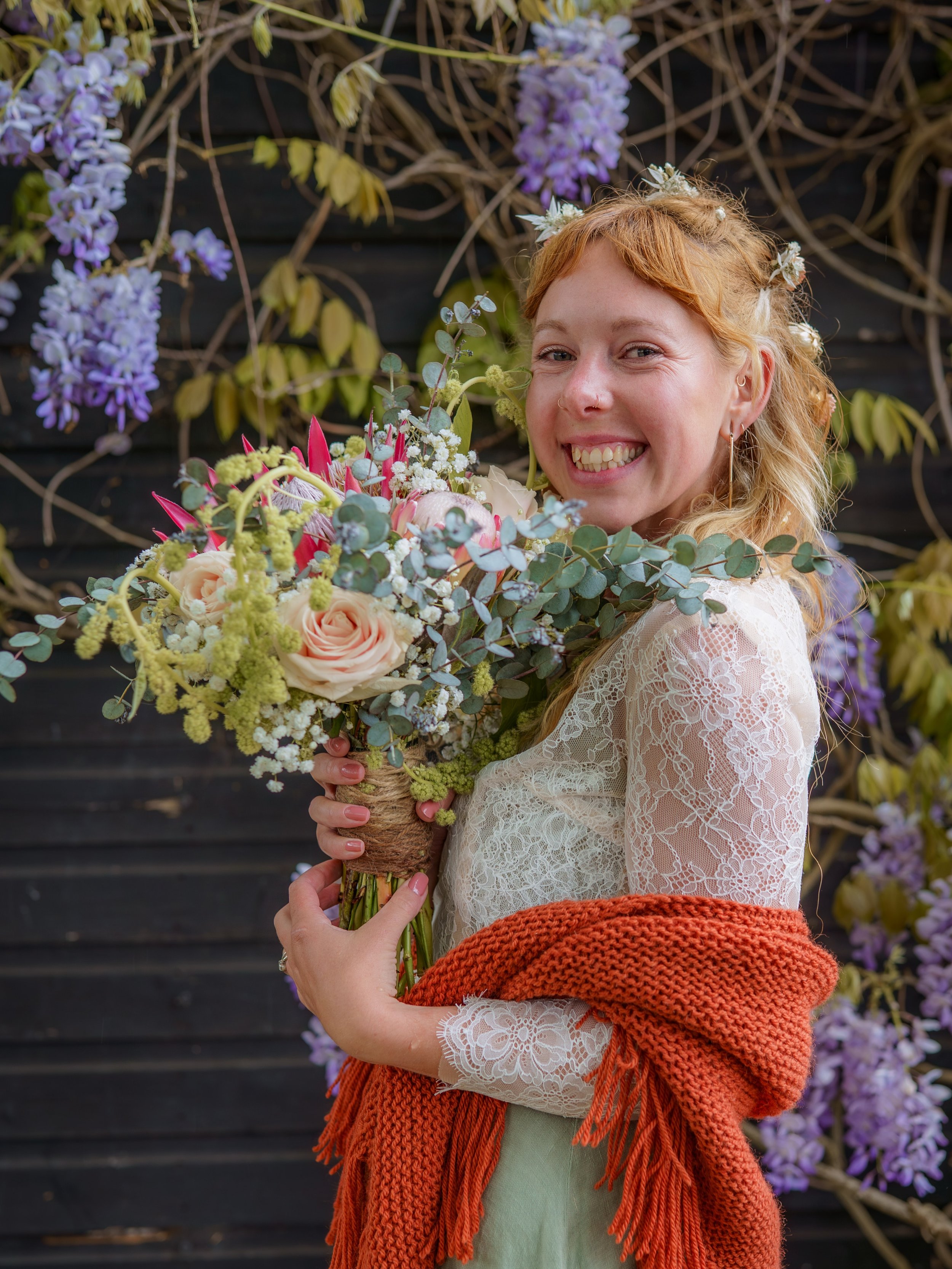 Miceala and Aur&eacute;lien&rsquo;s wedding was full of joy, love and real connection and fun with friends and family. Set at @suffolkyurt this wedding was brimming with colour, florals and lots of personal touches. It really felt like a mini festiva