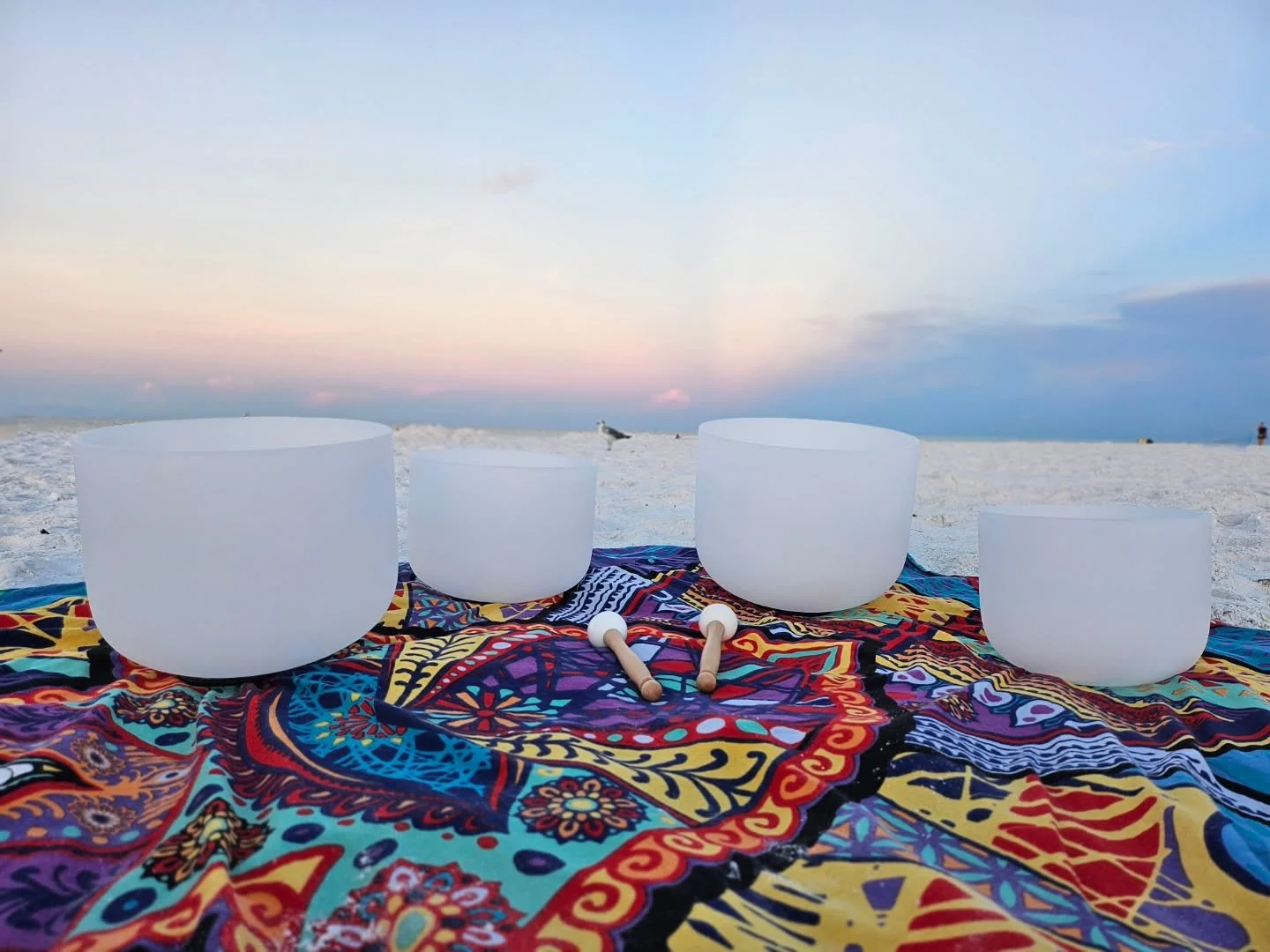 I took my crystal singing bowls on a little road trip. Feeling renewed after a long journey. All I needed was my family, laughter, music, and the ocean 🩵💙🩵