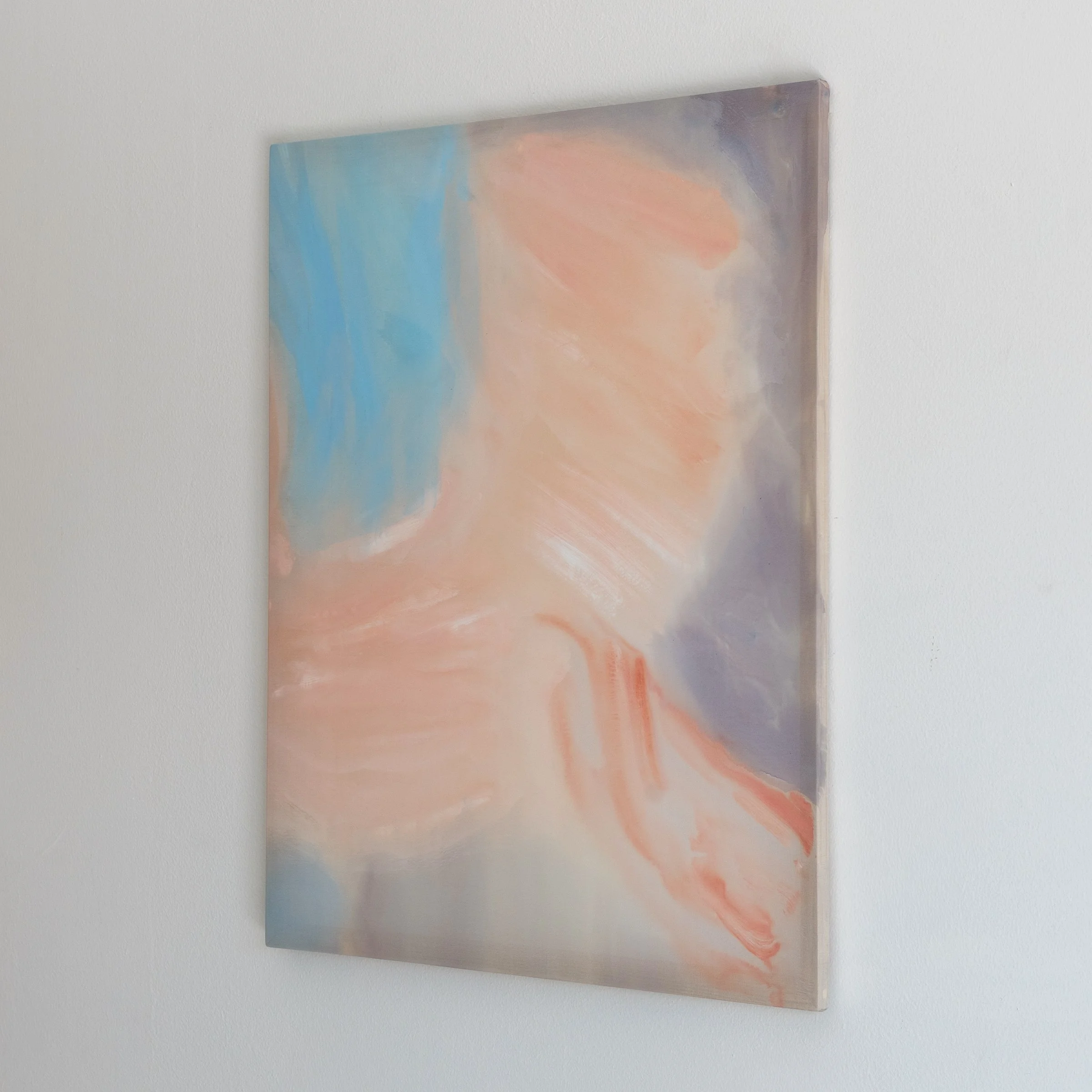 abstract silk painting with soft light and atmospheric depth