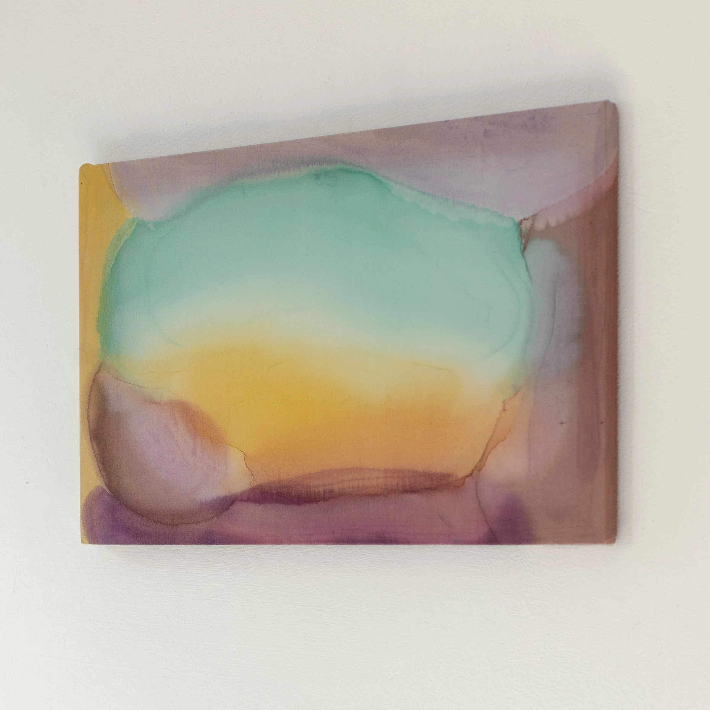 Chromatic, original abstract painting on silk by Katerina Gordeeva