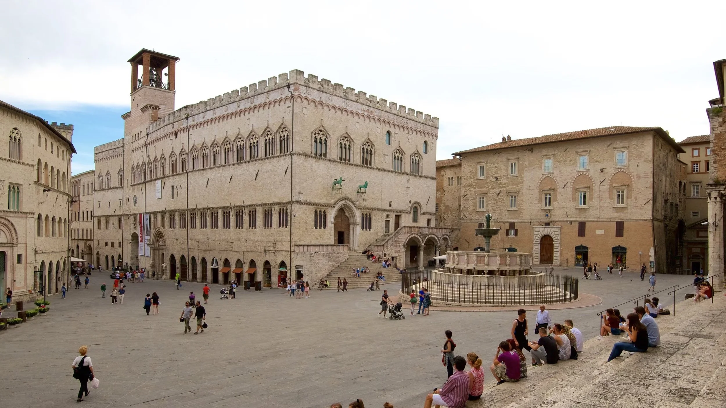 Centro historico de Perugia, na Italia.
