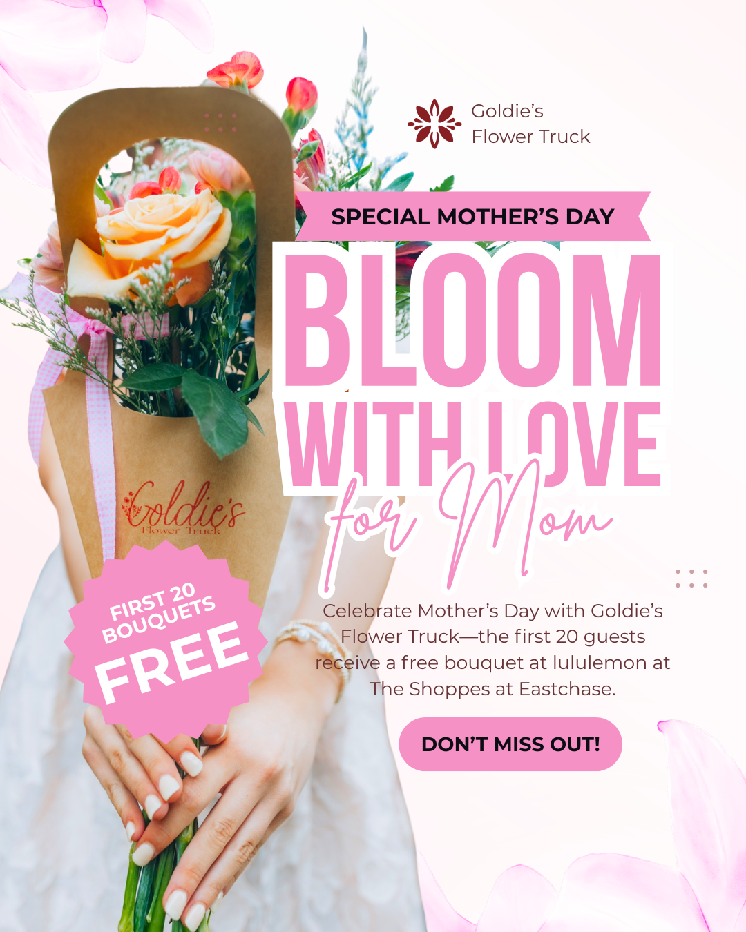 Mother’s Day Bouquet Giveaway at lululemon