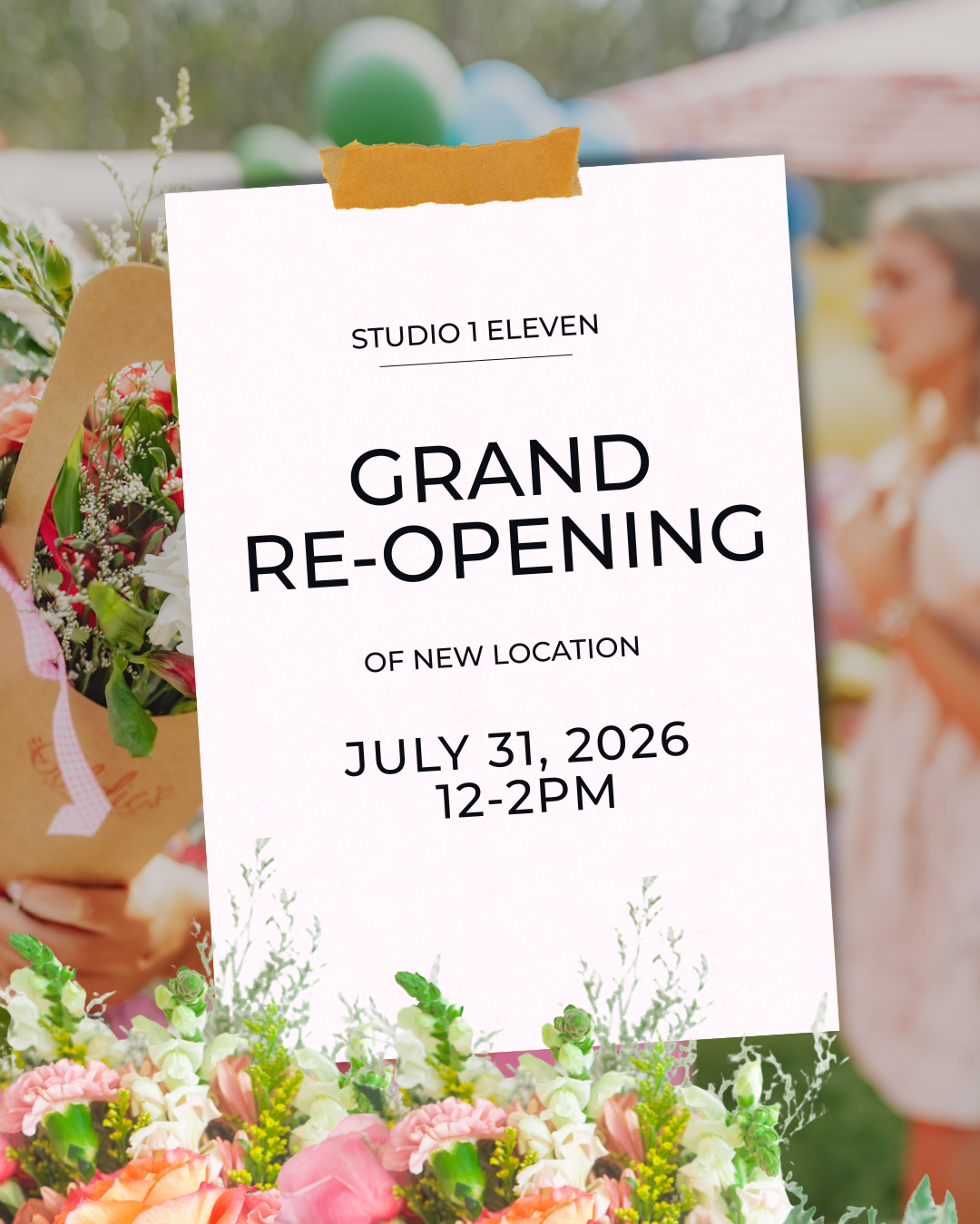 Studio 1 Eleven: Grand Re-Opening Celebration