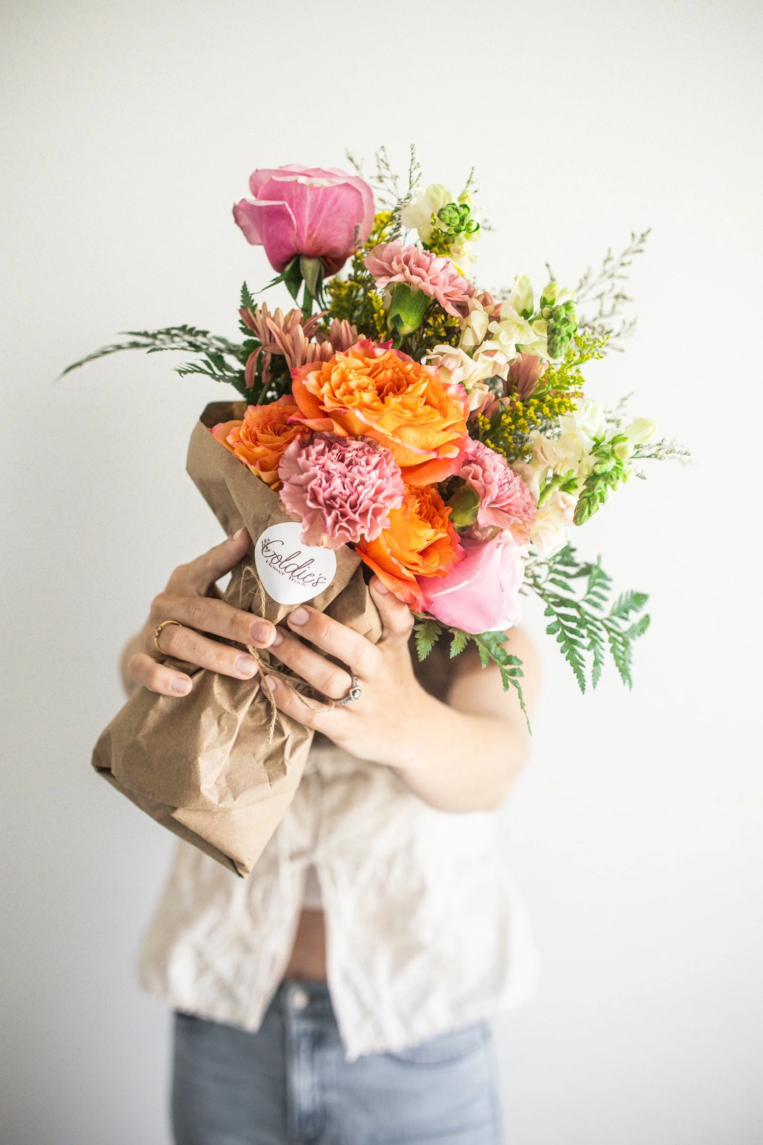 Fresh Flower Wrapped Bouquet