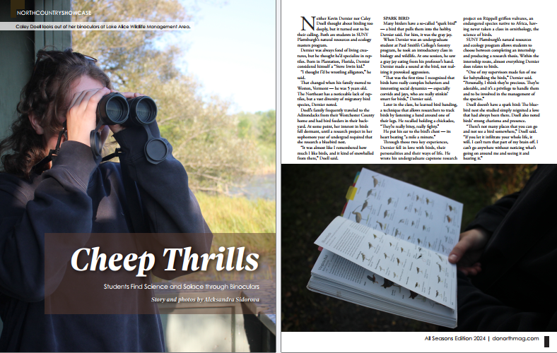 Spreads designed for my story in DoNorth, a nature and tourism magazine.