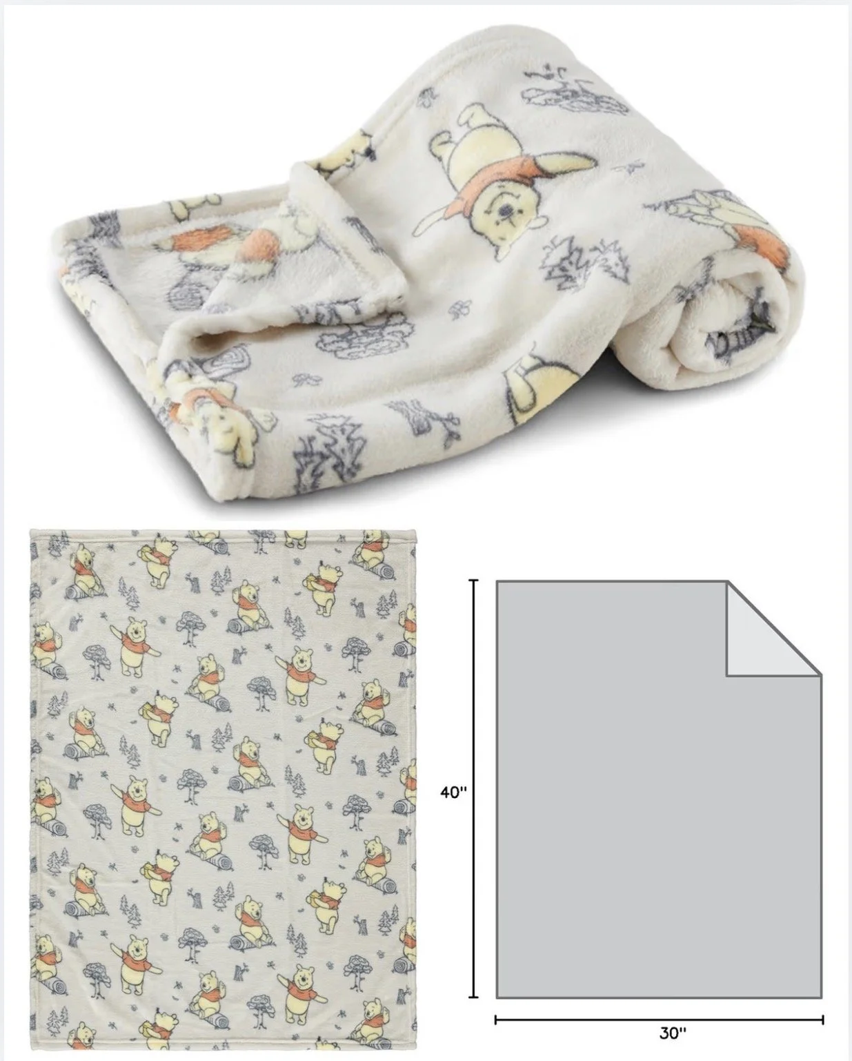 Pooh Blanket - $10.50