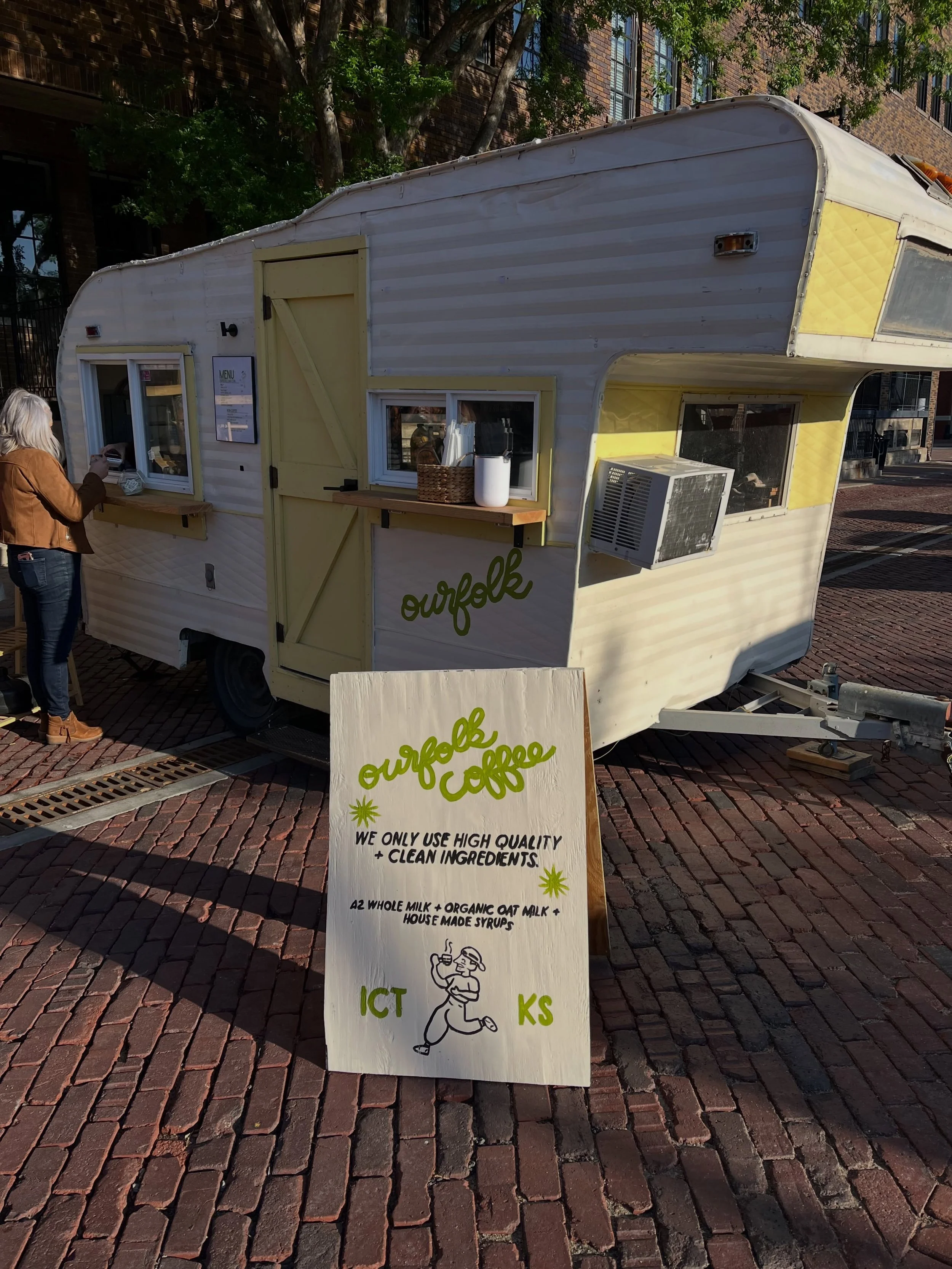 markets are OPEN tomorrow on the 4th of July which means ourfolk coffee is open for business!  bring out your family and shop local vendors and get some drinks! we will be at @kansasgrownfarmersmarket in WICHITA, and the @oldtownfarmandartmarket !