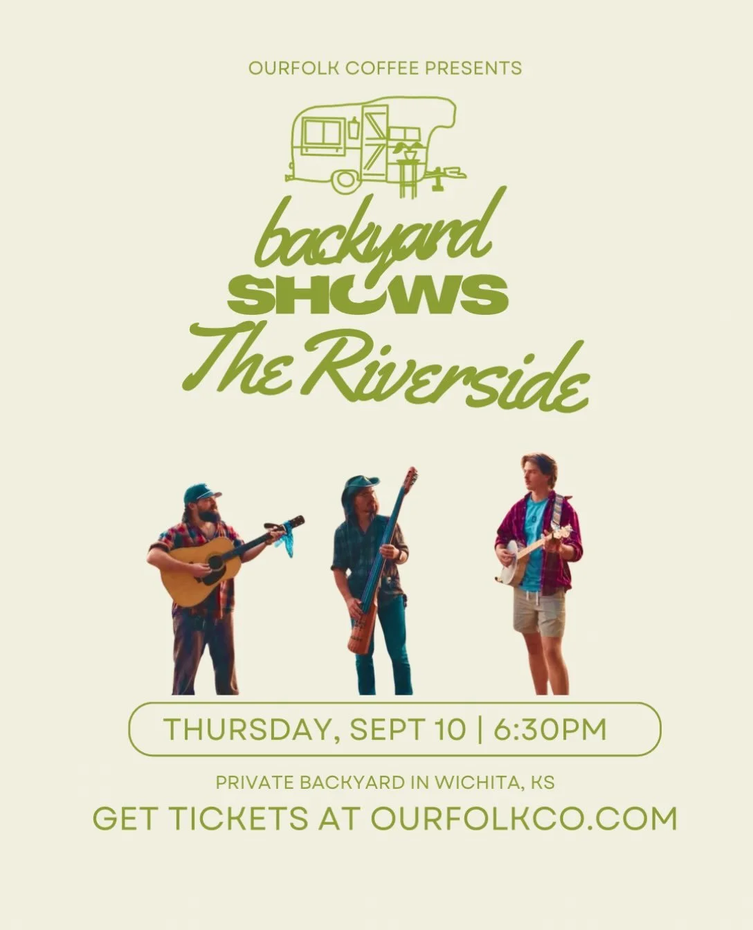 YOU&rsquo;RE INVITED&mdash; THE RIVERSIDE LIVE IN WICHITA KANSAS, Presented by OurFolk Coffee

&ldquo;Known for their signature house concerts and unplugged encores, The Riverside travels across the very landscapes that inspire their music to play in