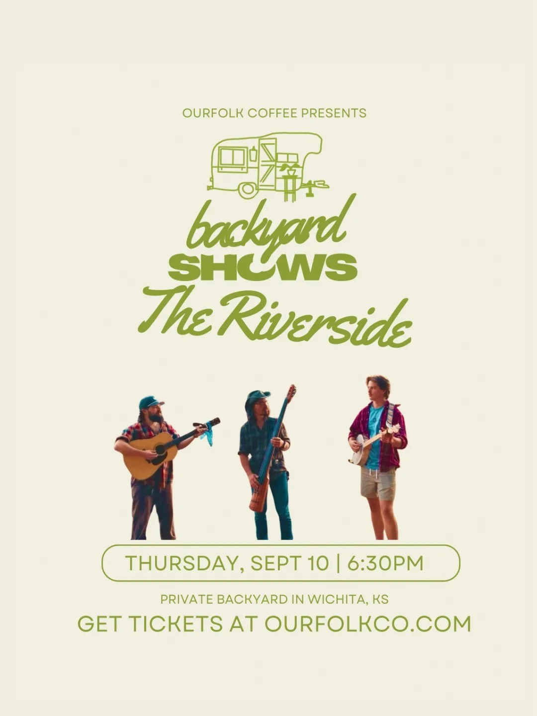 YOU&rsquo;RE INVITED&mdash; THE RIVERSIDE LIVE IN WICHITA KANSAS, Presented by OurFolk Coffee
THIS THURSDAY NIGHT!

&ldquo;Known for their signature house concerts and unplugged encores, The Riverside travels across the very landscapes that inspire t
