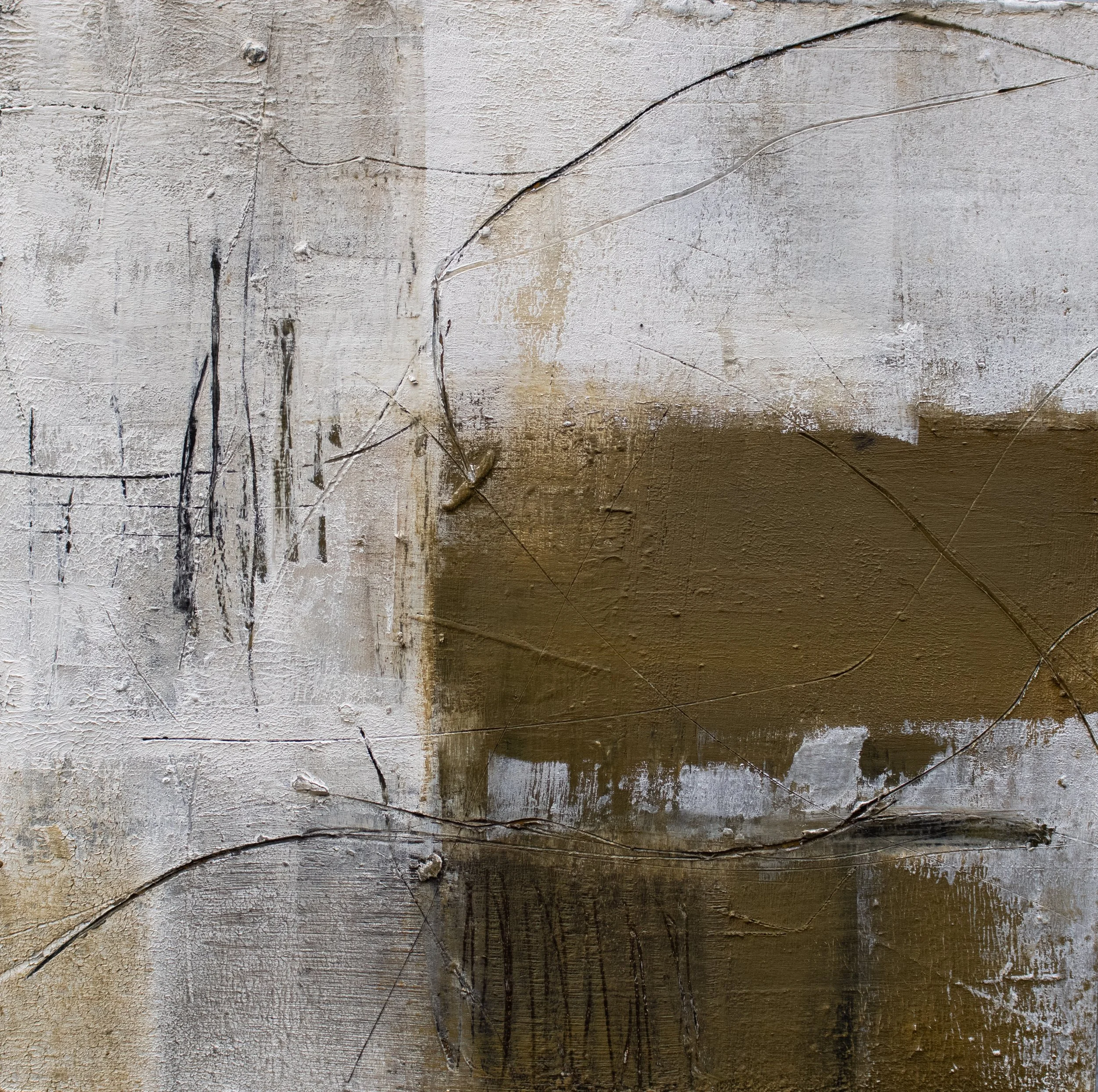 "Border/Edge ll",
cold wax, oil on wood panel, 10x10x1in.2026 