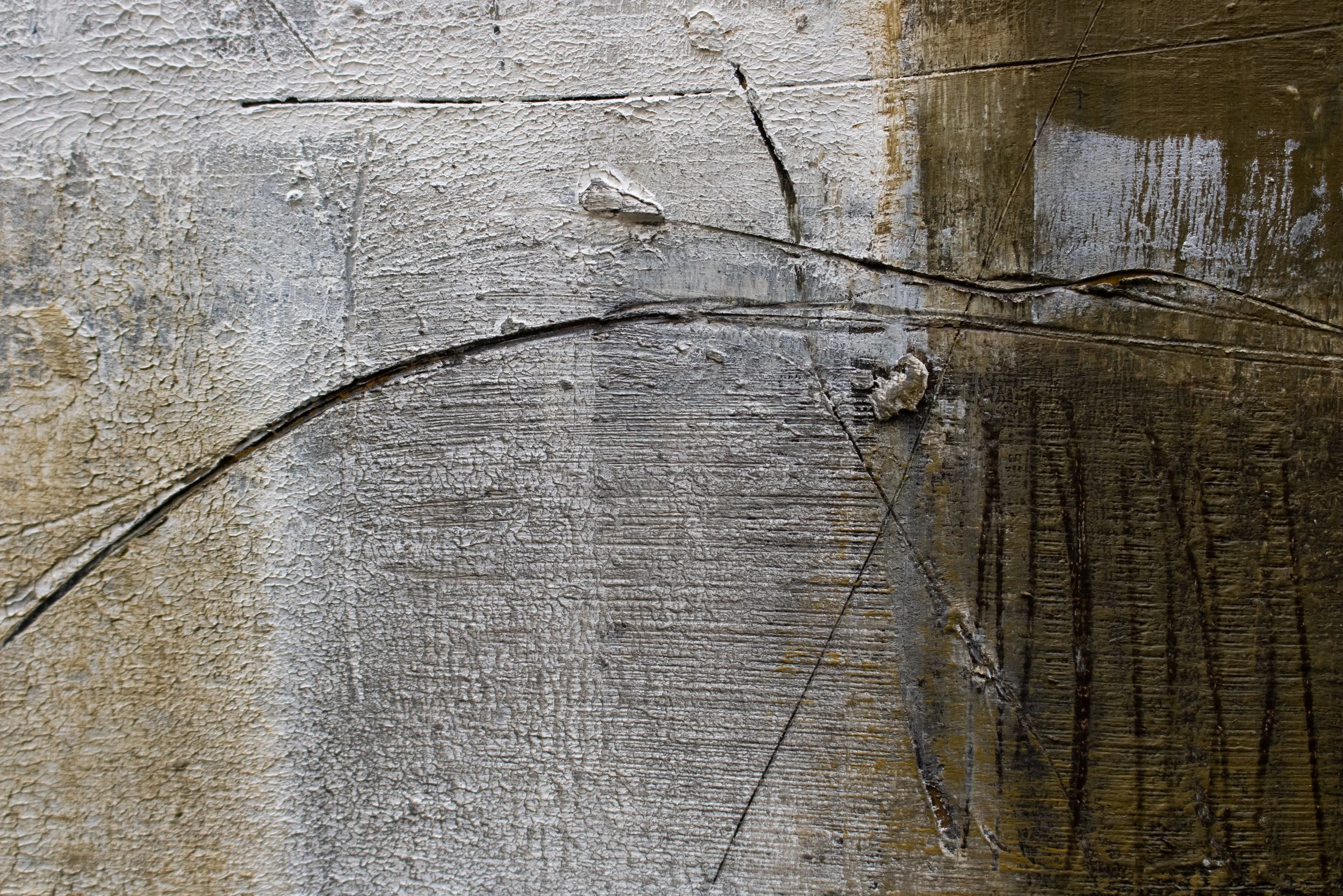 "Border/Edge ll",
cold wax, oil on wood panel, 10x10x1in.2026 
(DETAIL)