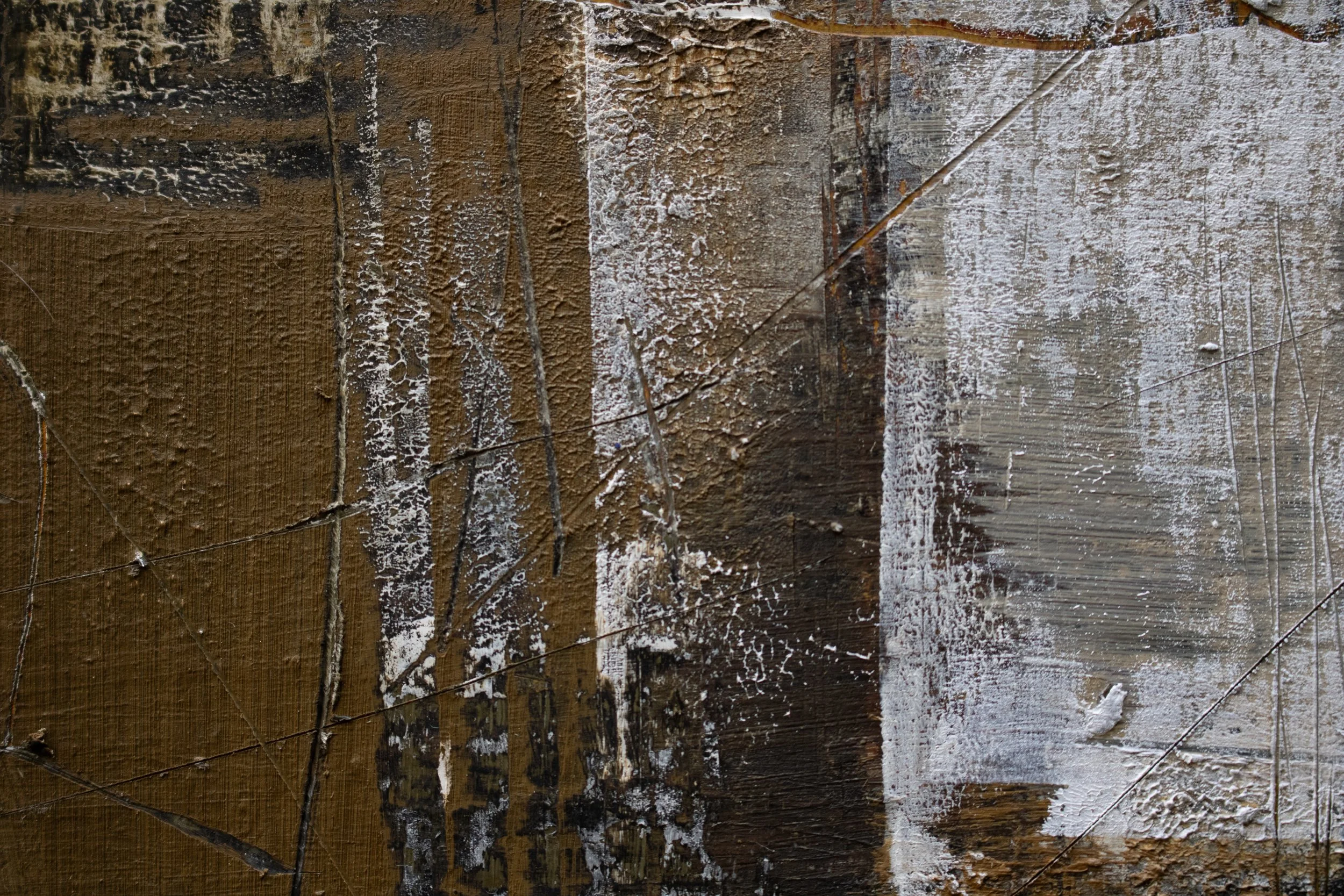 "Border/Edge",
cold wax, oil on wood panel, 10x10x1in.2026 
(DETAIL)