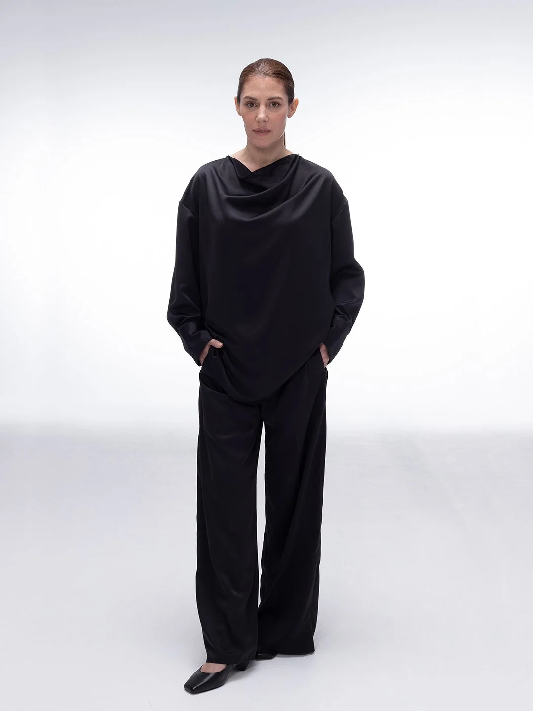 Technical Satin Blouse