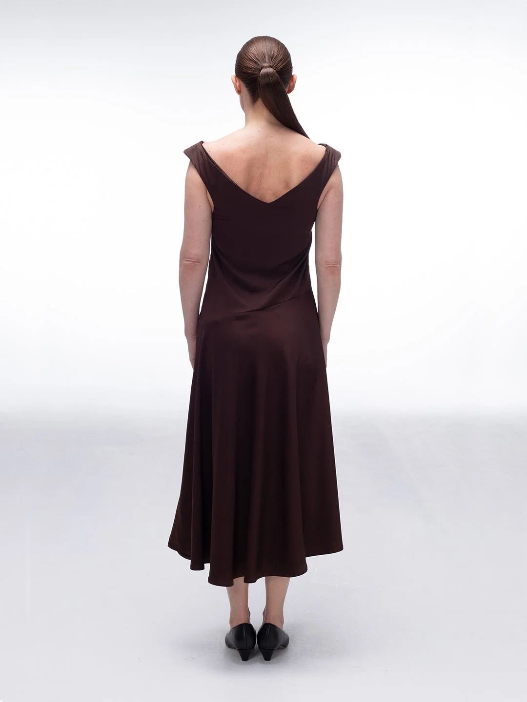 V_cut_satin_brown_dress_midi_mpower_2.jpg