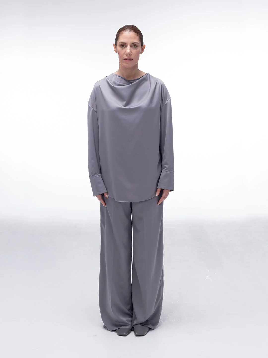 Technical Satin Blouse