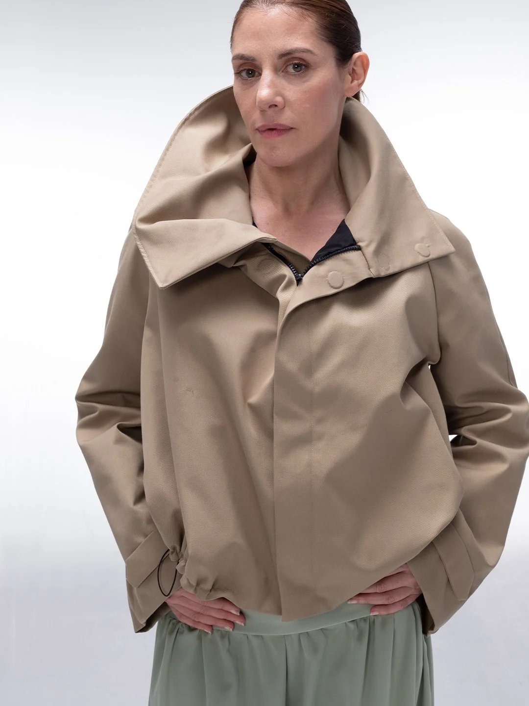 Technical Pleated Jacket