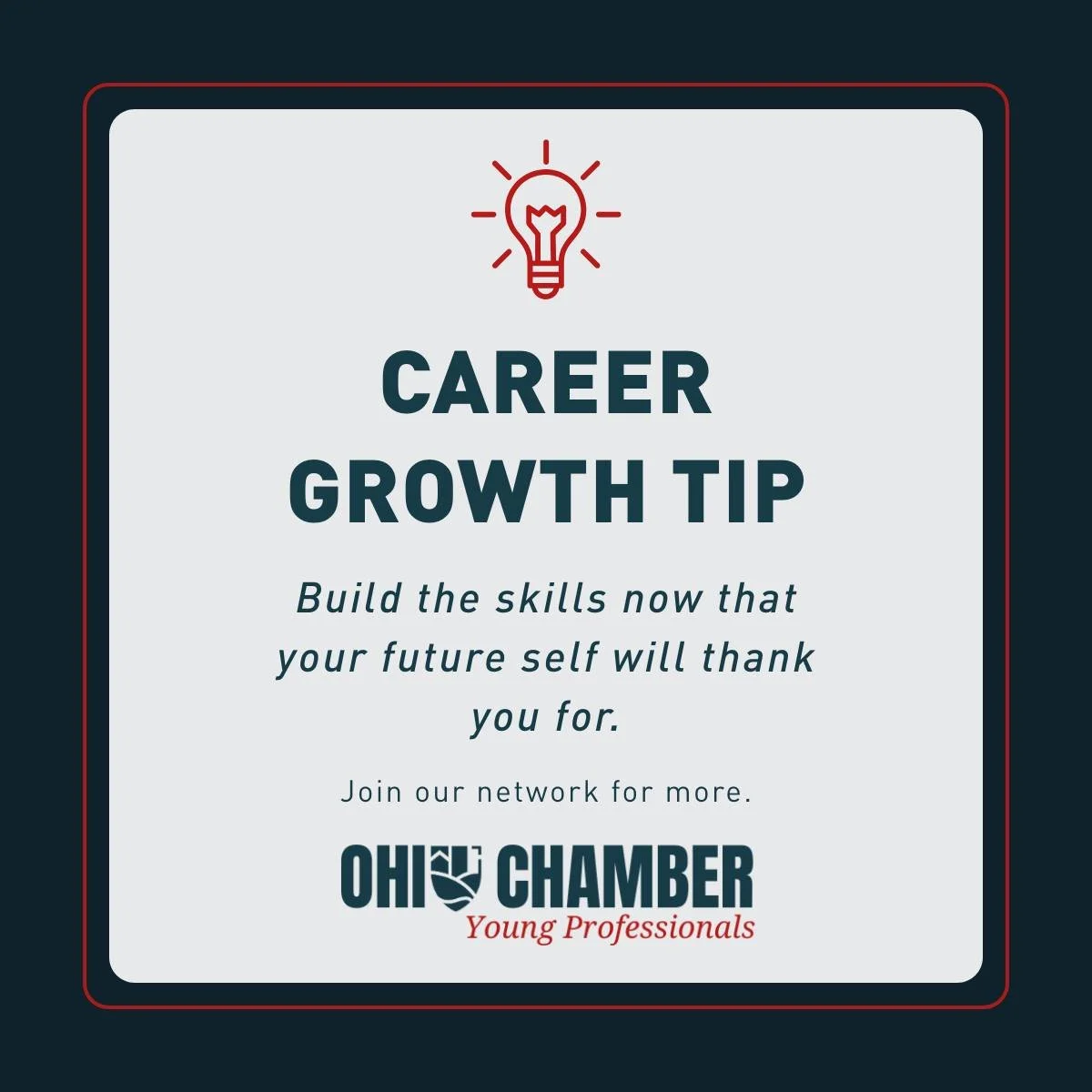 💡Career Growth Tip: Build the skills now that your future self will thank you for.

Your career doesn't just grow from what you do at your job; it grows from what you're learning outside of it. Investing time to take the extra course, watch the webi