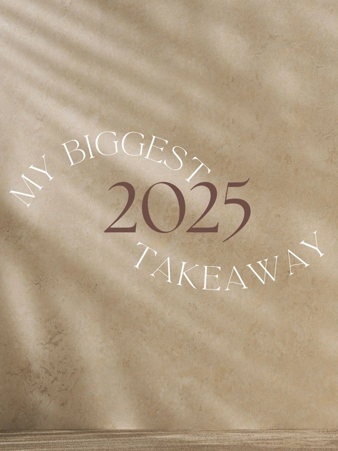 My biggest takeaway from 2025:

✨ Improve what&rsquo;s already working✨

I&rsquo;ve spent a lot of time reflecting on my business this year, and here&rsquo;s what I&rsquo;ve realized: 

I get easily excited (ahem&hellip; distracted 😅) by wanting to 