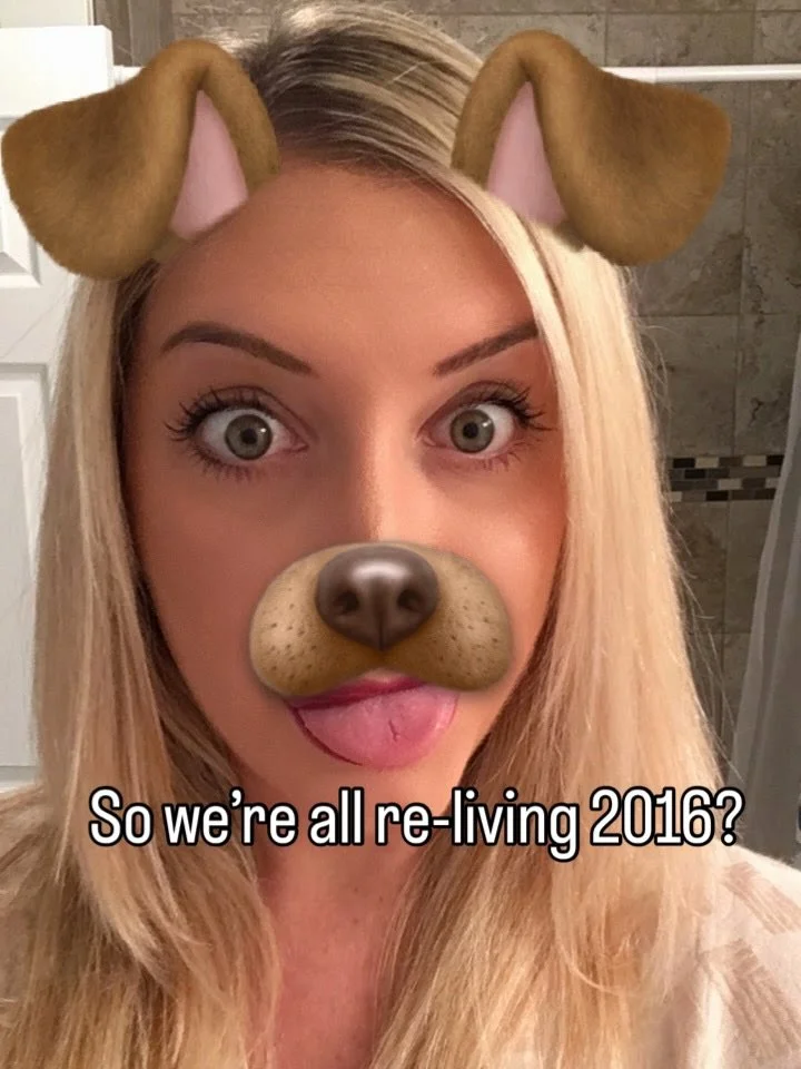 Ahh, 2016. When the hair was really blonde and the eyeliner was very black. 

Snapchat filters had a chokehold on us all.

Social media was definitely more fun &amp; things felt less serious. We posted just to post. 

2016 energy was where people met