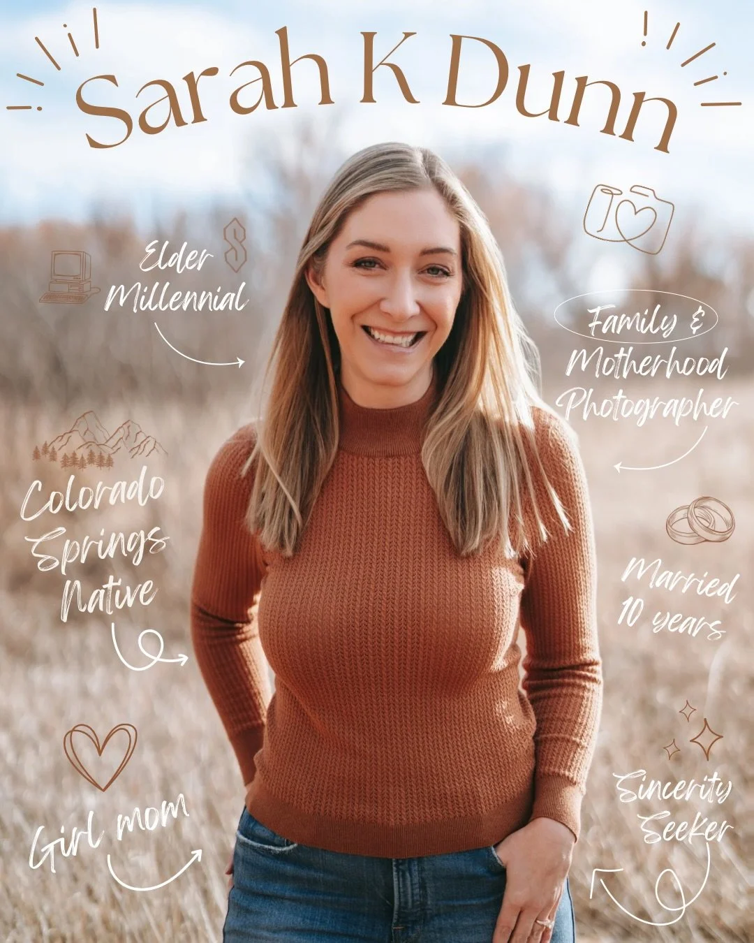 🎙️ Allow me to reintroduce myself! It&rsquo;s been a minute. 

👋 Hi! I&rsquo;m Sarah, lifestyle family and motherhood photographer here in my hometown of Colorado Springs. 

👯&zwj;♀️ I&rsquo;m a girl mom to our two wildly wonderful daughters who g