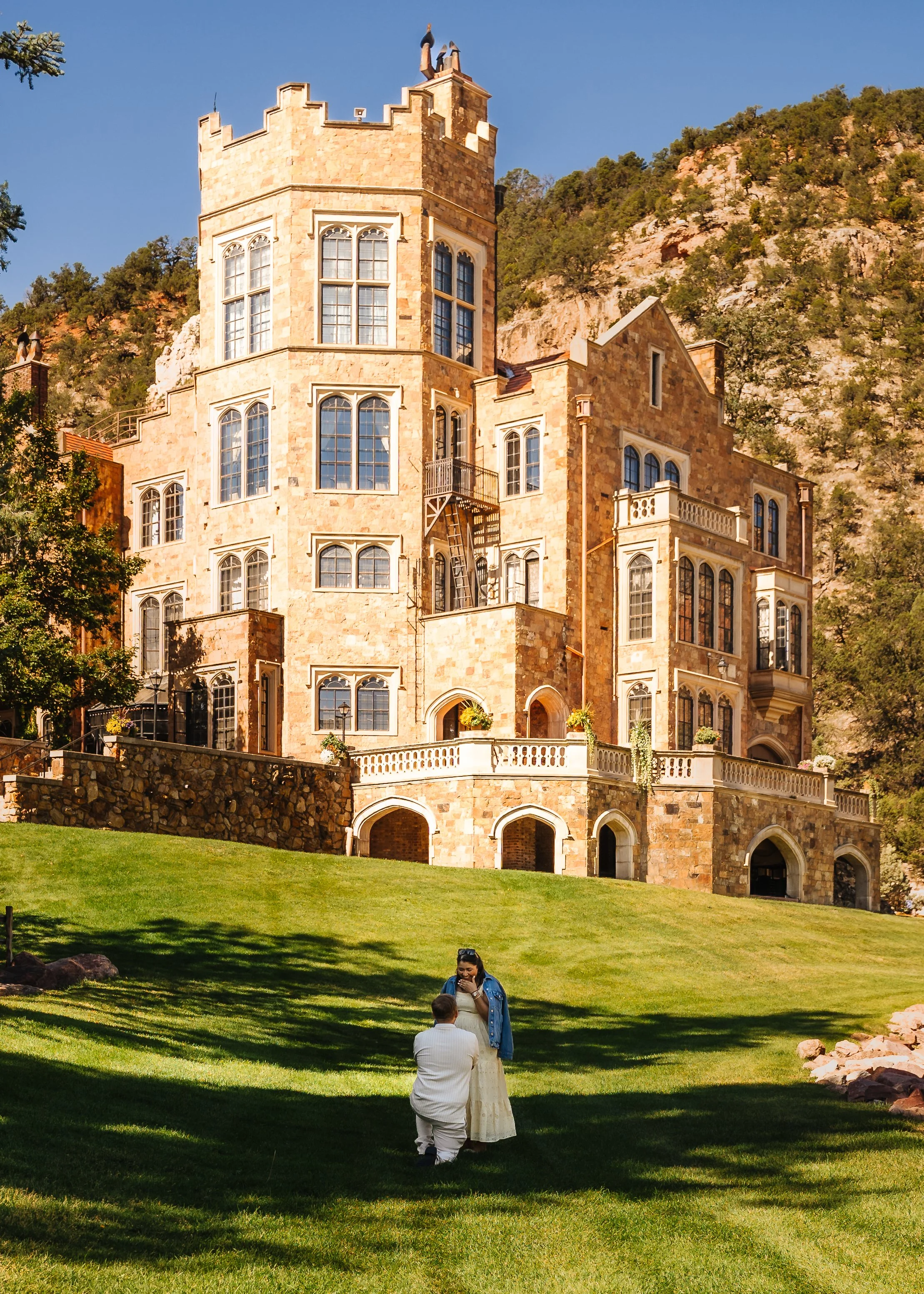 A Surprise Proposal at Glen Eyrie Castle in Colorado Springs