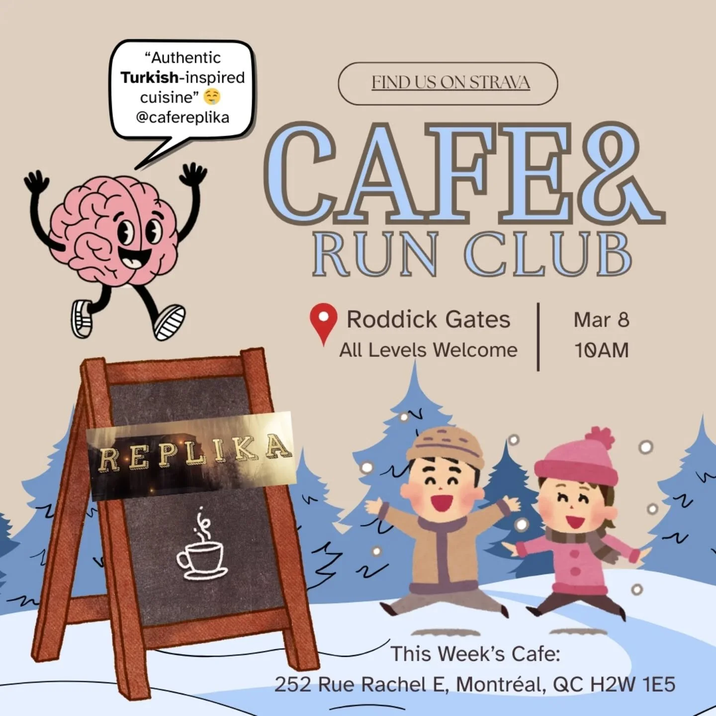 The ice is thawing and the snow Queen's spell has finally broken.... Which means run club is back baby!

Meet us in front of Roddick Gates at 10AM this Sunday March 8 for a cheeky little run and coffee ☕ 

We'll see y'all there 🤭