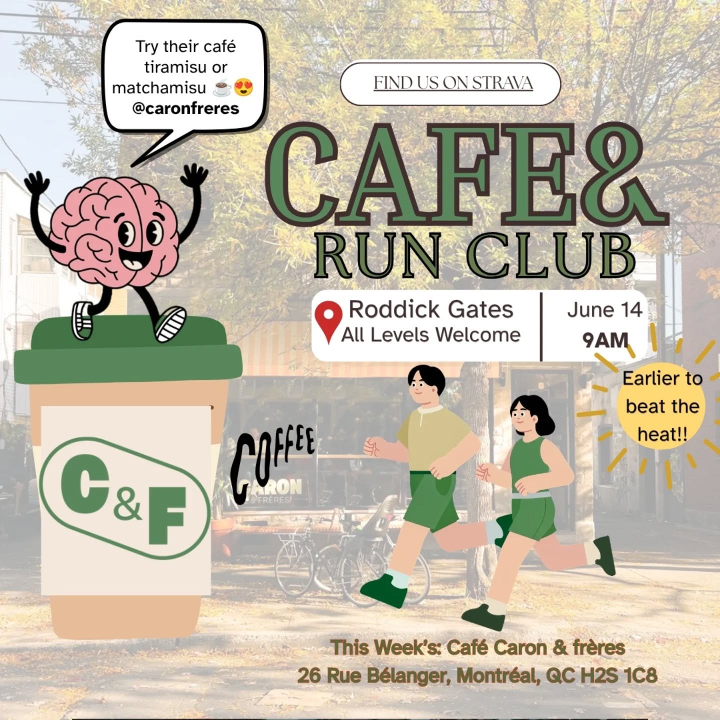 Rise and shine IPN! We're back to our usual mornings for run club

(Also if y'all go there is this amazing ice cream place nearby called les givres if that also tickles your fancy)

9AM Roddick gates ✌️