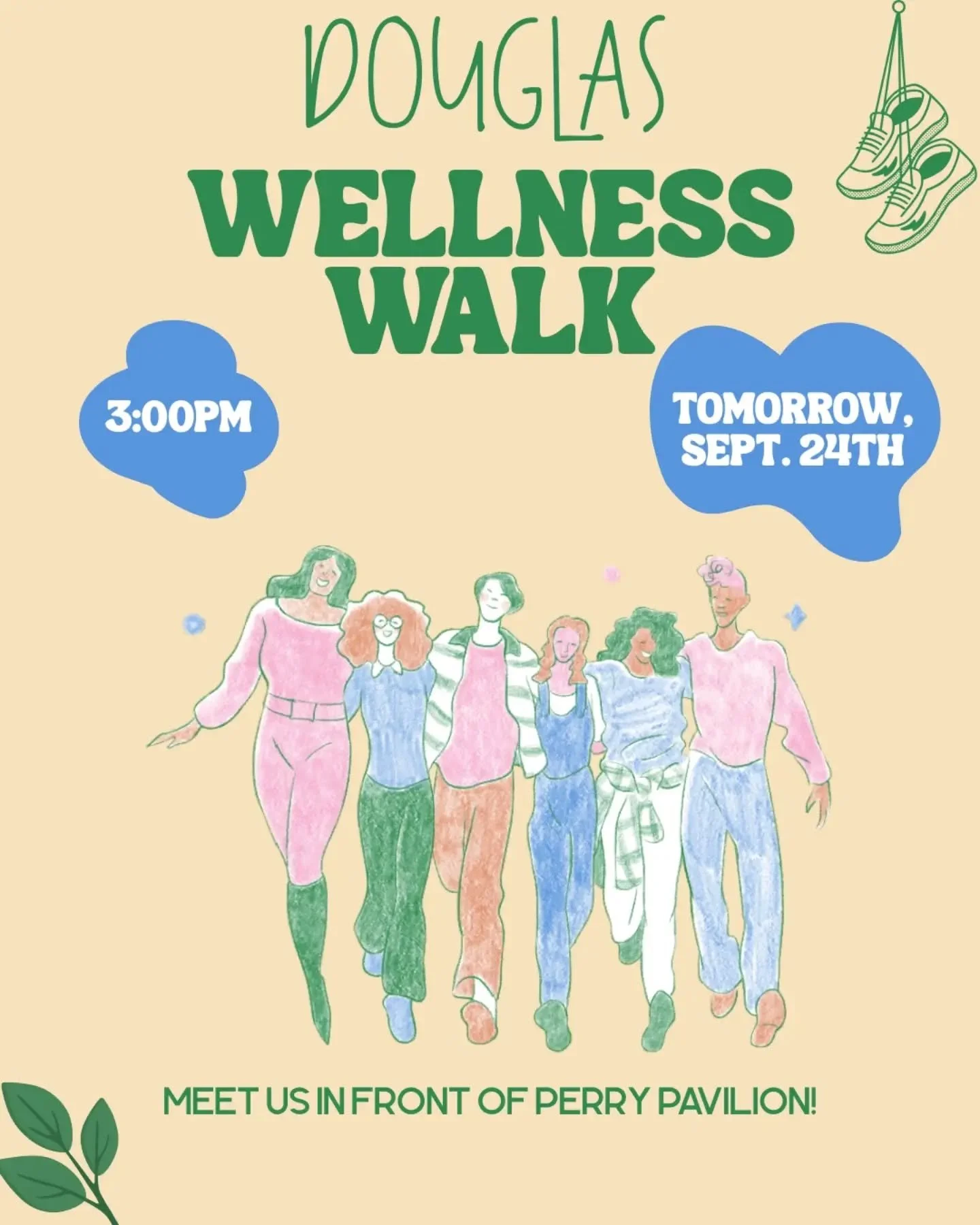 Hot girl wellness walk 😉 

Come meet the team out at the Douglas and enjoy the crispy air of early autumn 🥮🍁 
See you guys tomorrow at 3!