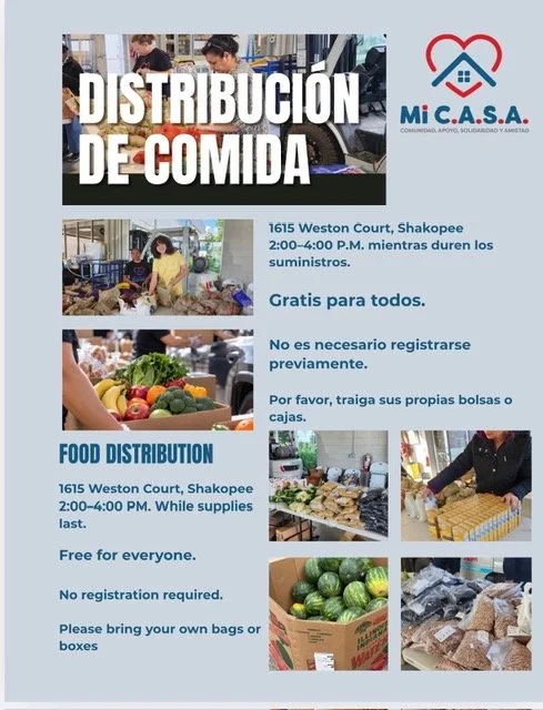 Free community food distributions 
