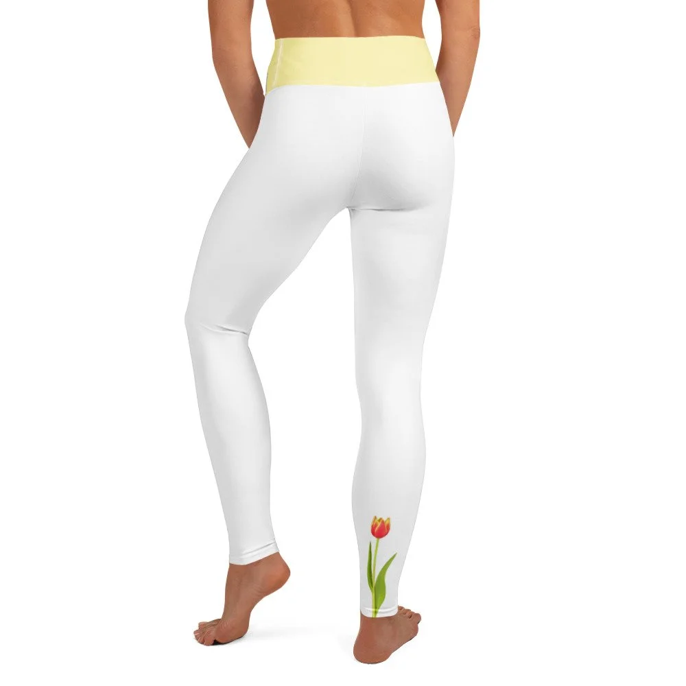 Calf Bloom Yoga Leggings