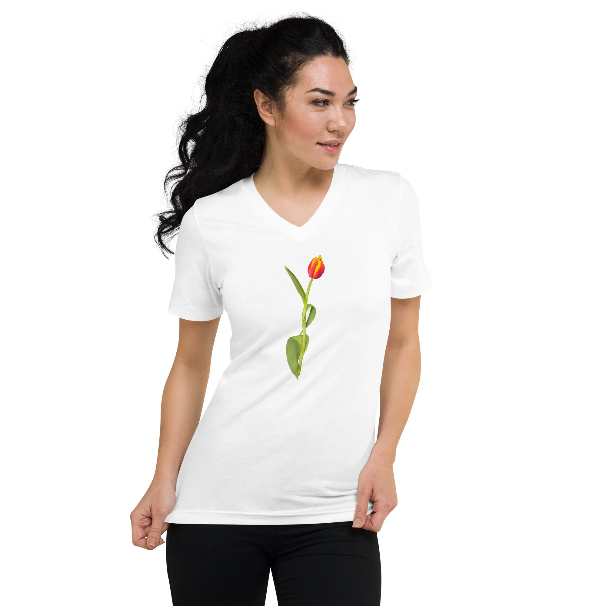 Encore! Tulip Unisex V-Neck T-Shirt