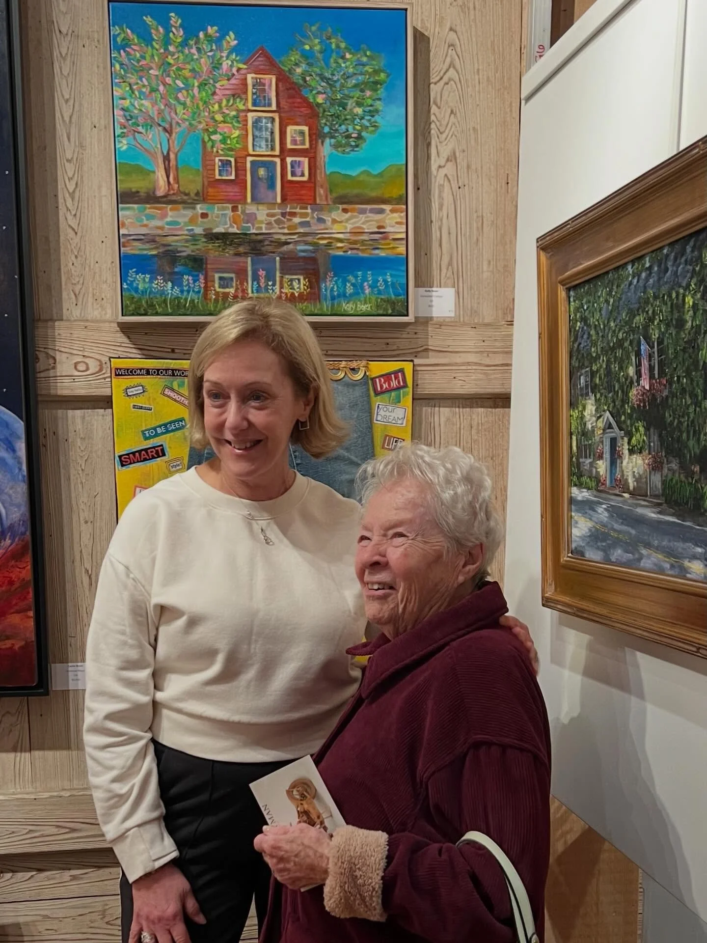 One of the best moments from the Phillips Mill Art Show in New Hope, PA.

This lovely lady stopped to spend time with my painting and told me how much it spoke to her. As an artist, these conversations and connections are the moments that mean the mo