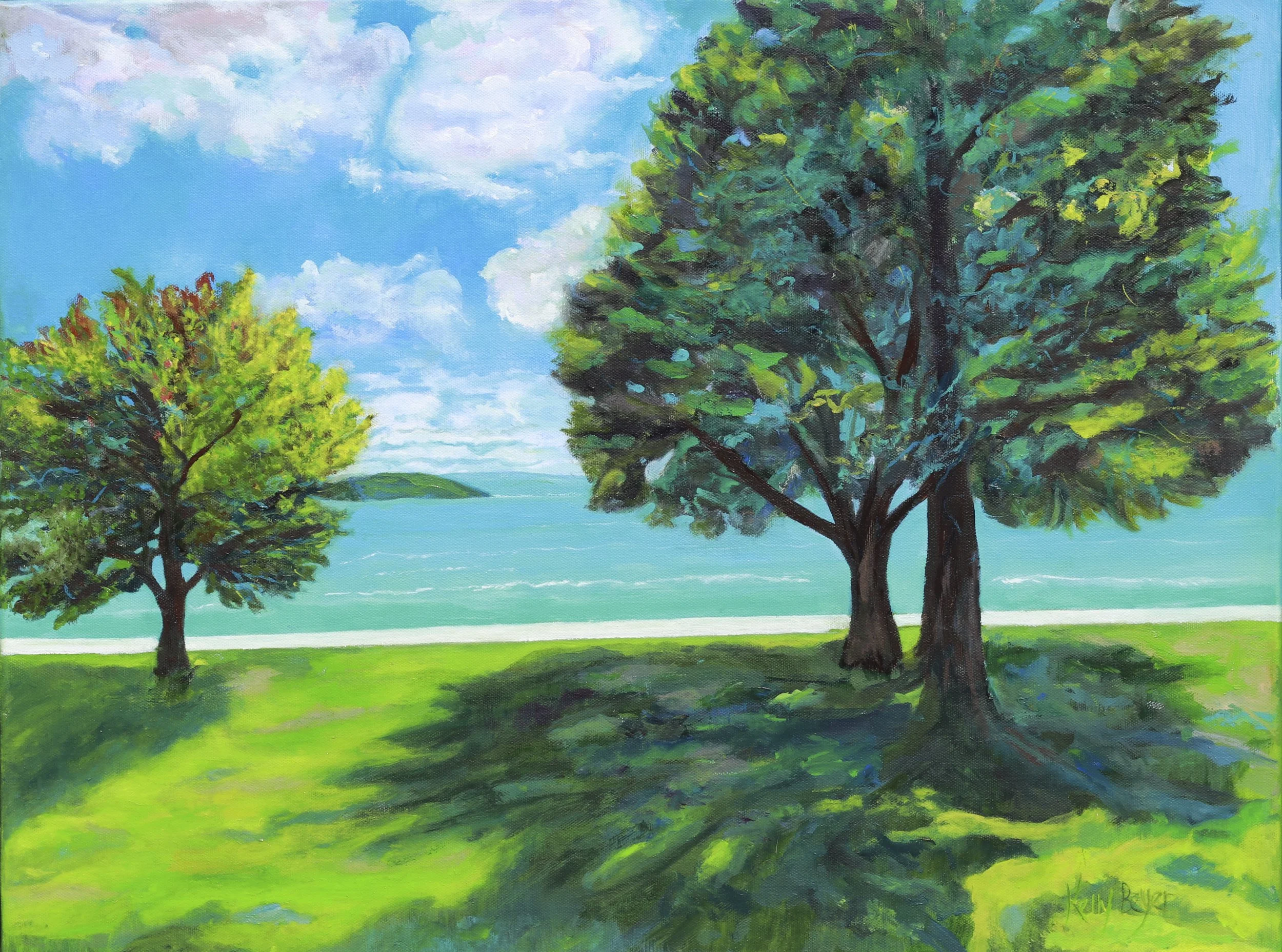 A Day in the Park • Oil on canvas • 25 X 19 • Framed